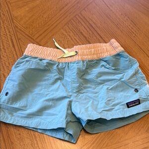 Patagonia Kid’s Blue and Pink Shorts